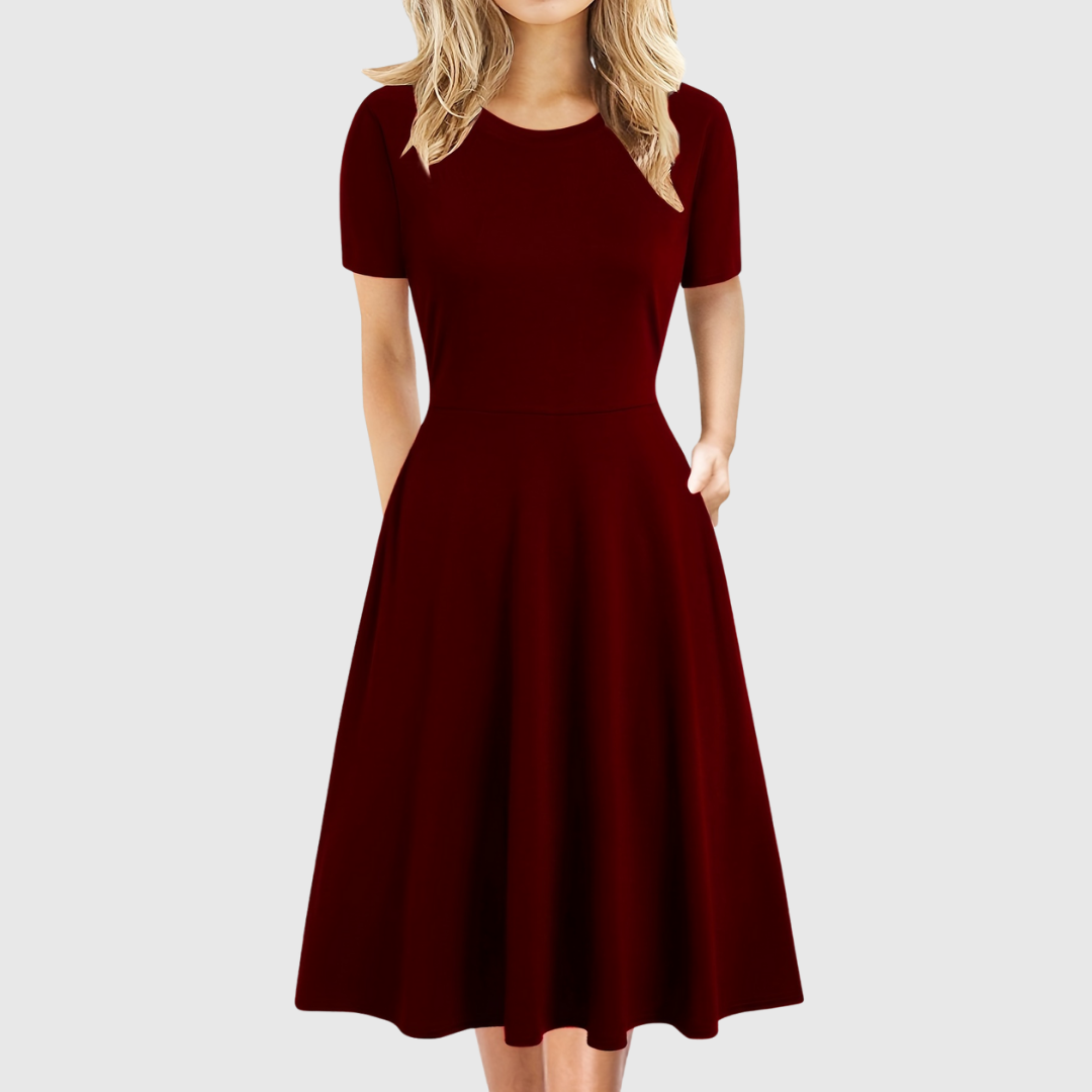 Evelyn Quinn | Retro Sukienka A-Linie na Lato