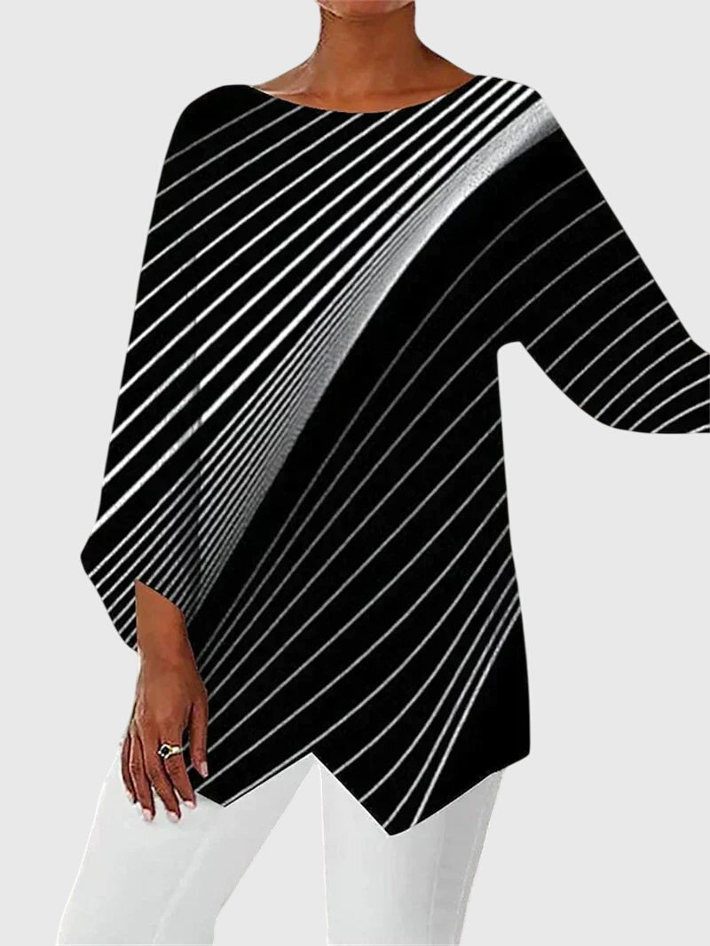 Alayah™ | Elegancki Top z Okrągłym Dekoltem