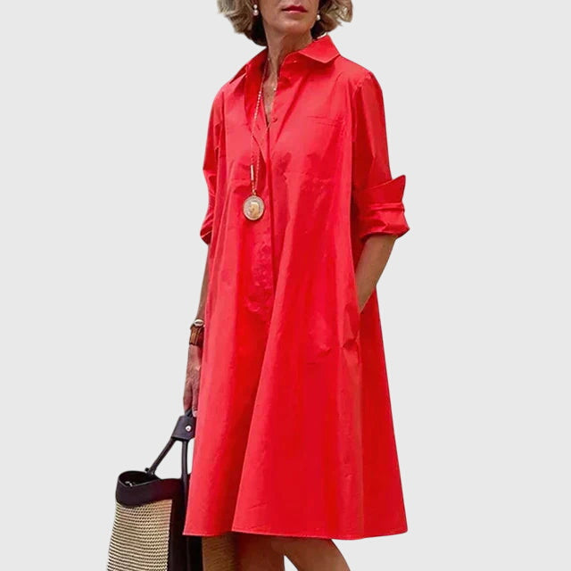 Paige™ - Elegancka Sukienka z Kieszeniami