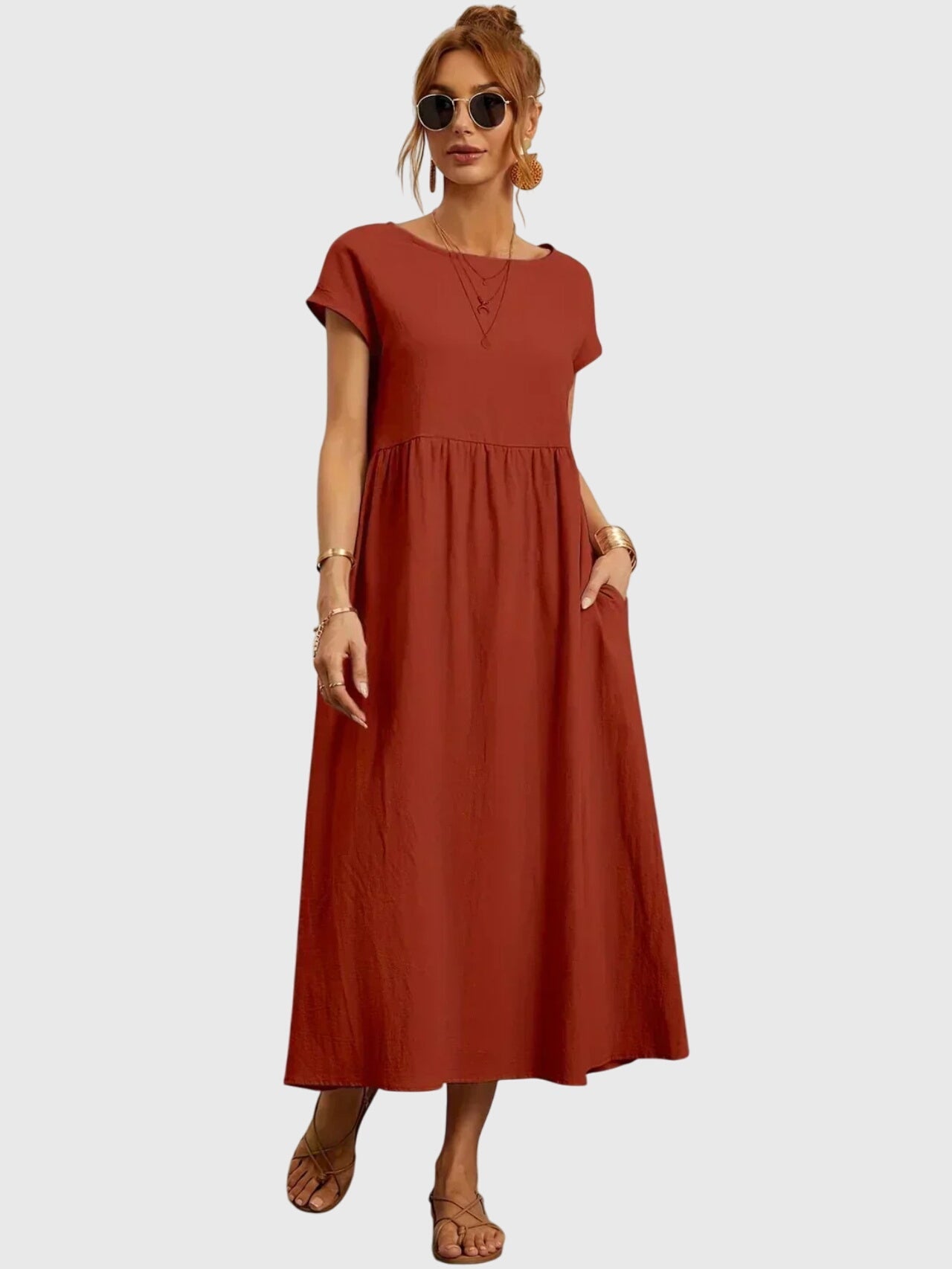 Giselle™ - Sukienka z kieszeniami na co dzień