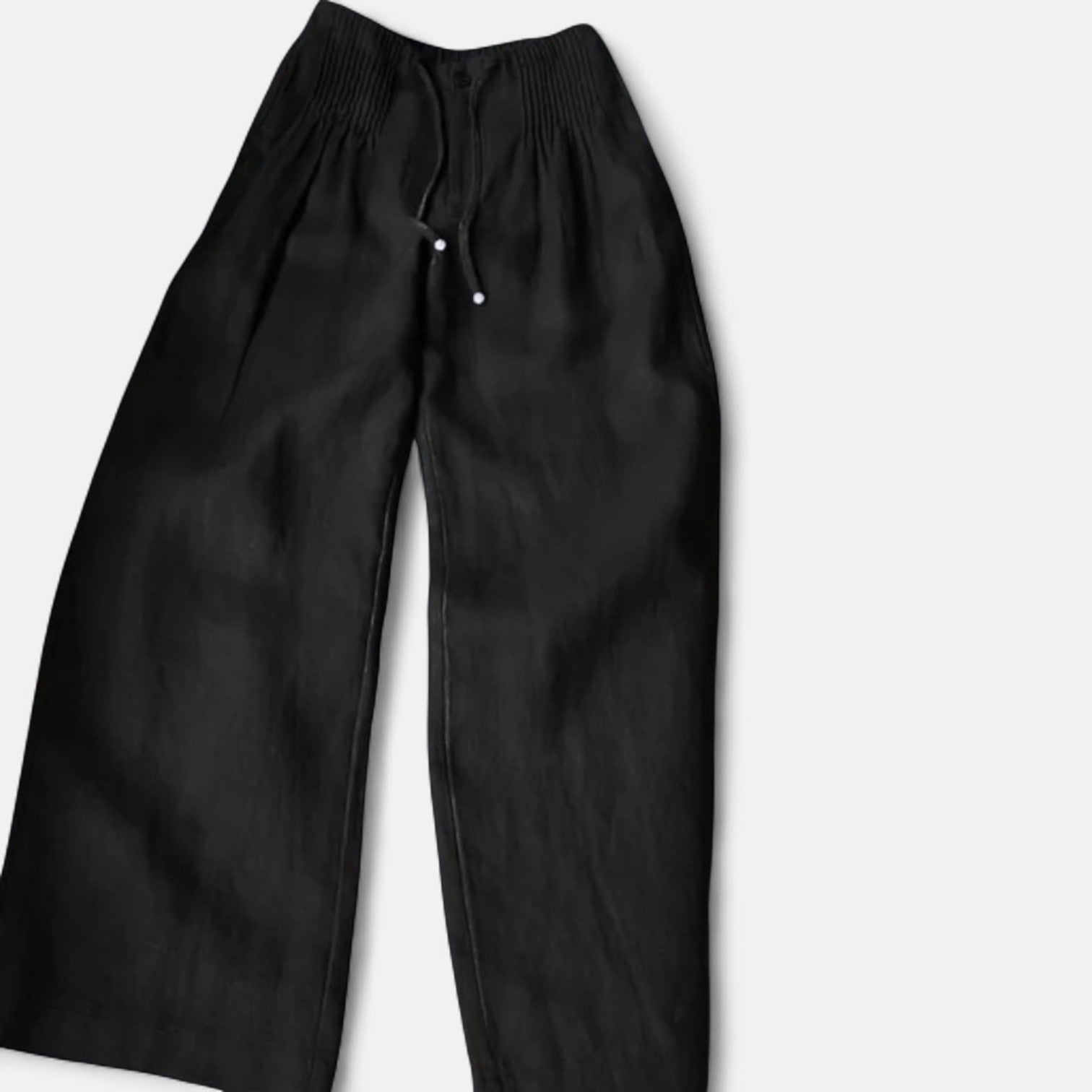 Camille | Spodnie z szerokimi nogawkami z mieszanki bawełny i lnu