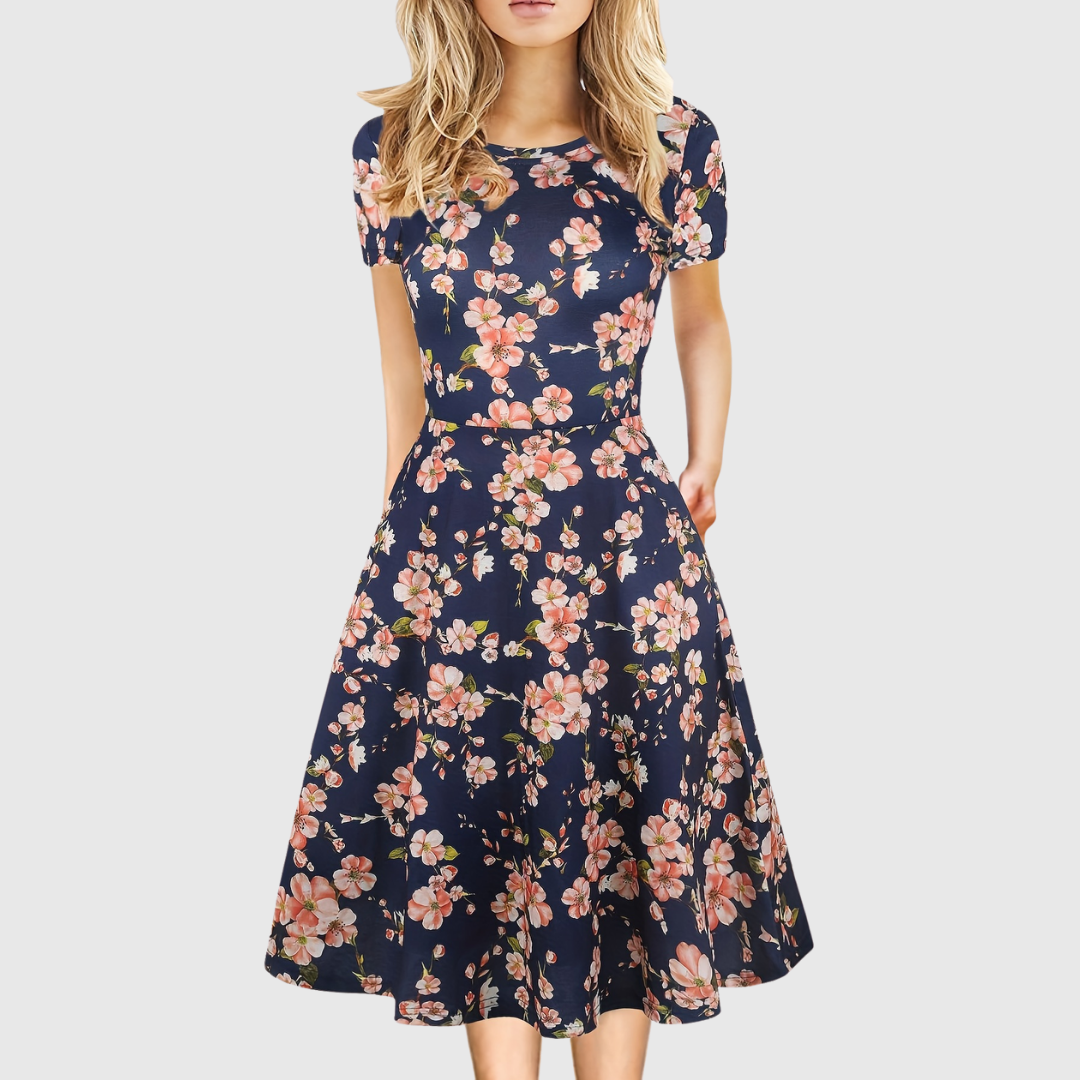 Evelyn Quinn | Retro Sukienka A-Linie na Lato