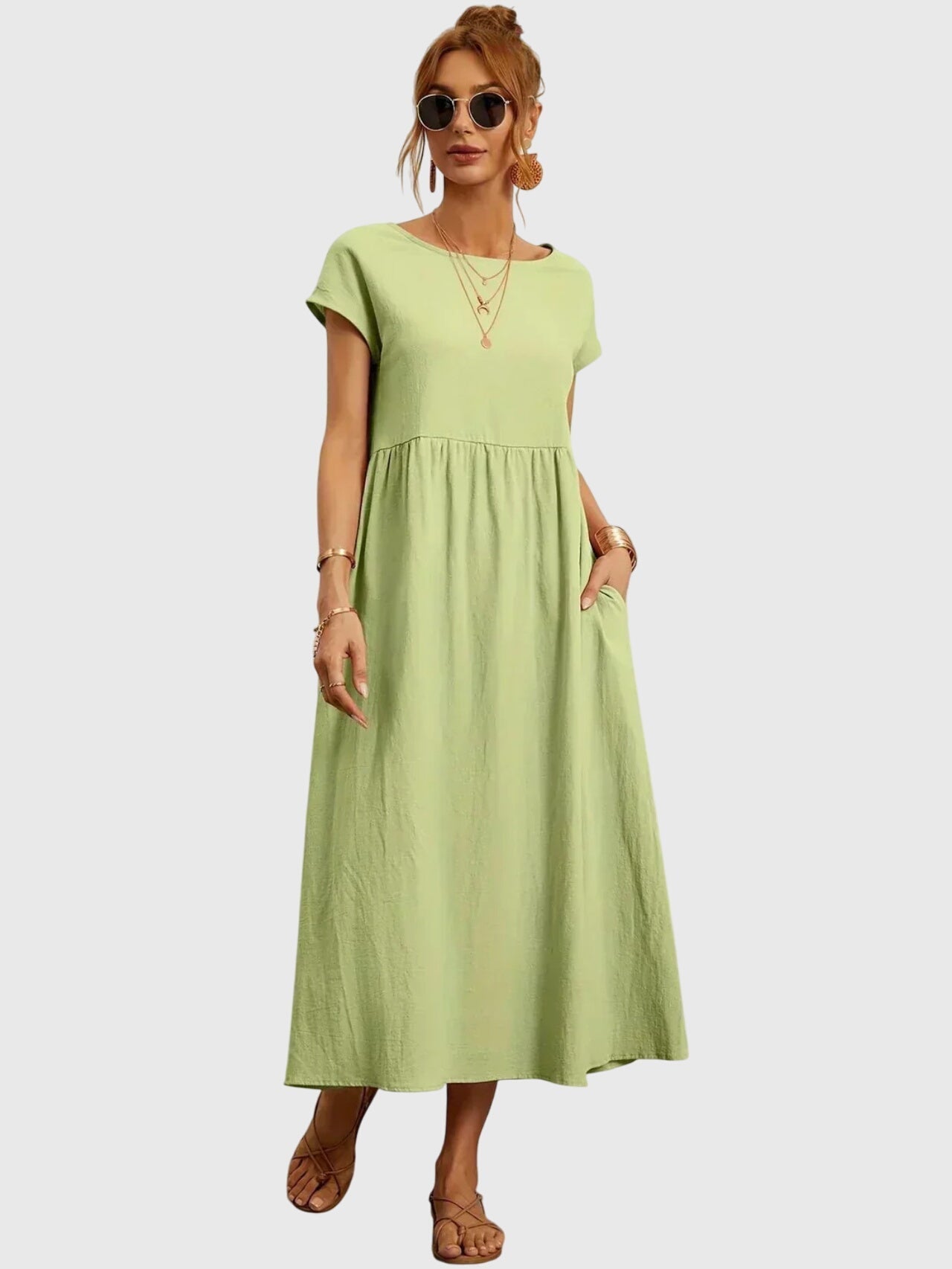 Giselle™ - Sukienka z kieszeniami na co dzień