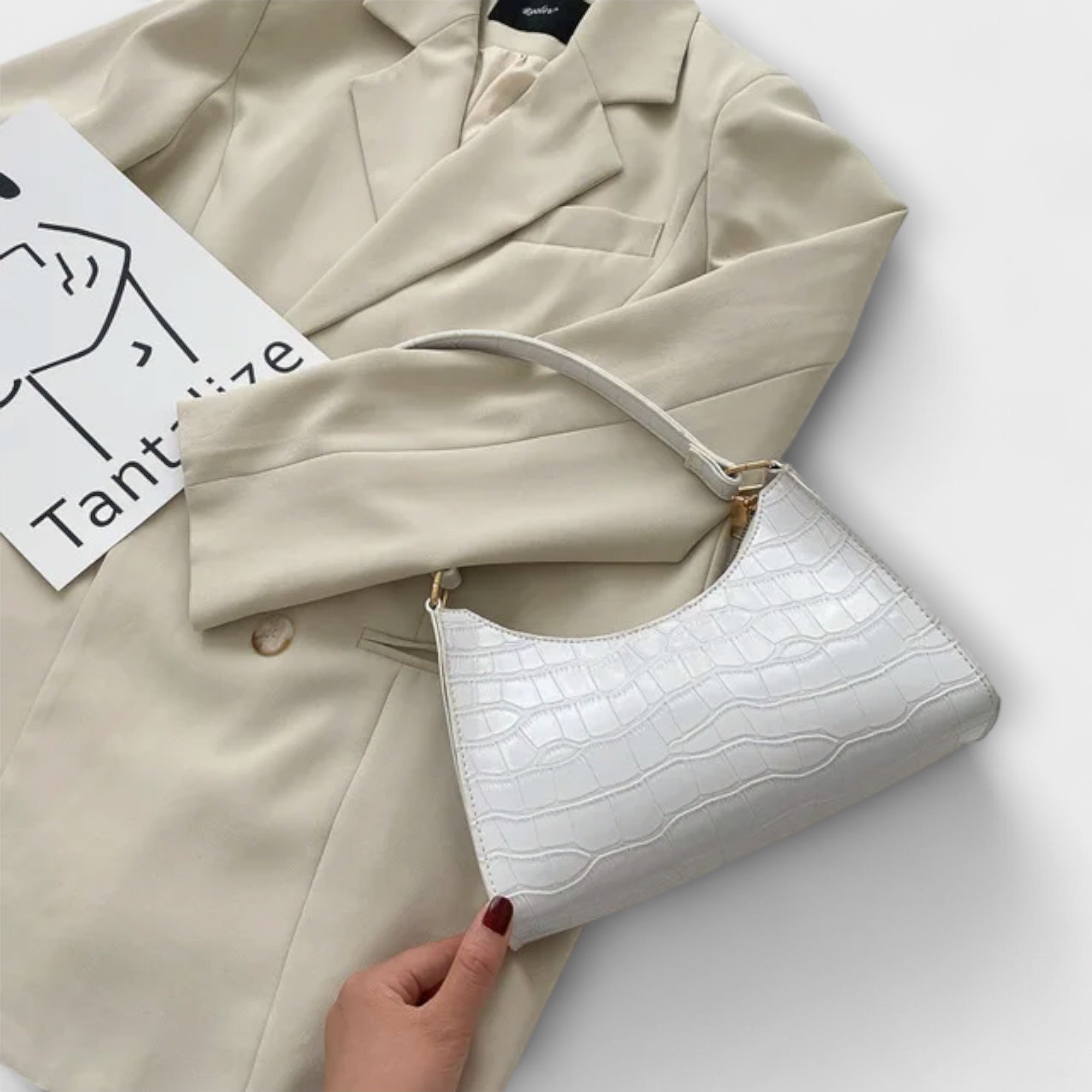 Olivia - Błyszcząca Torba Skórzana